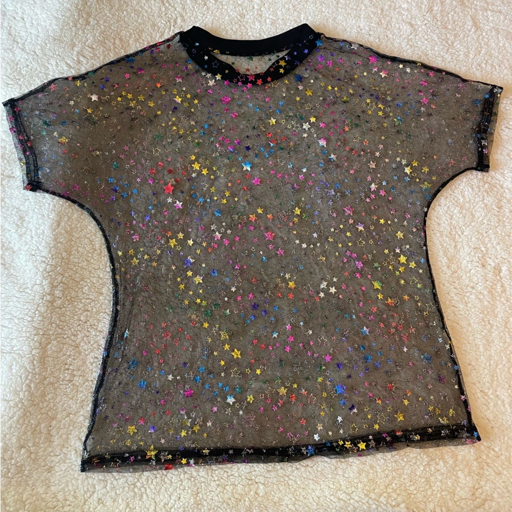 Mesh star top.